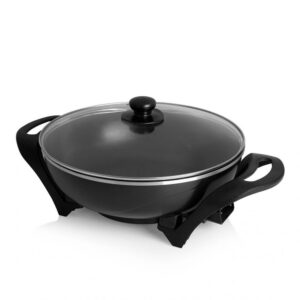Cita mazā sadzīves tehnika Tristar  Electric Wok PZ-9130 1500 W, Stainless steel, 4.5 L, Black 