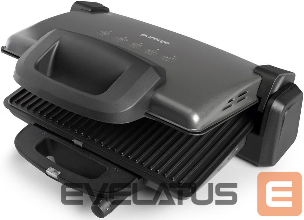 Table grill GORENJE Grill KR1800SDP Contact, 1800 W, Black