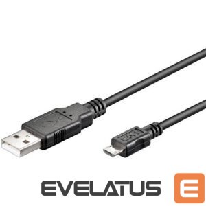 Cable Logilink  USB micro-B 180, 1.8m Micro-USB B, USB A, 1.8 m, Black 