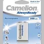 Cita datorprece Camelion  9V/6HR61, 200 mAh, AlwaysReady Rechargeable Batteries Ni-MH, 1 pc(s) 