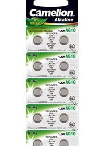 Muu arvutitarvik Camelion  AG10/LR54/LR1131/389, Alkaline Buttoncell, 10 pc(s) 