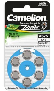 Muu arvutitarvik Camelion  A675/DA675/ZL675, Zinc air cells, 6 pc(s) 