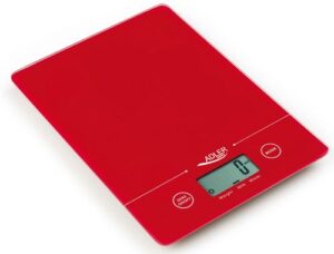 Virtuvinės svarstyklės Adler  Kitchen scales AD 3138 Maximum weight (capacity) 5 kg, Graduation 1 g, Red 