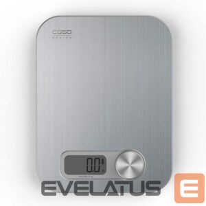 Köögikaalud Caso  Design kitchen scale Maximum weight (capacity) 5 kg, Graduation 1 g, Display type Digital, Stainless Steel 