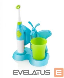 Hambahari ETA  Toothbrush with water cup and holder Sonetic  129490080 Battery operated, For kids, Number of brush heads included 2, Blue 