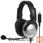 Wireless headphones Koss  Gaming headphones SB45 USB Wired, On-Ear, Microphone, USB Type-A, Noise canceling, Silver/Black 