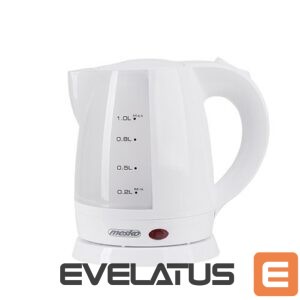Tējkanna Mesko  Kettle MS 1276 Standard, Plastic, White, 1600 W, 360° rotational base, 1 L 