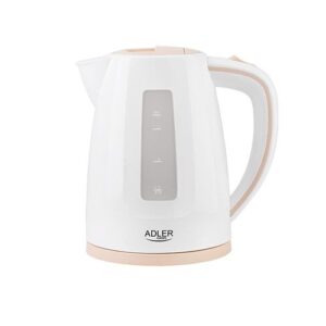 Veekeetja Adler  Kettle AD 1264 Standard, 2200 W, 1.7 L, Plastic, White, 360° rotational base 