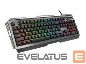 Kompiuterio klaviatūra Genesis  Rhod 420 Gaming keyboard, RGB LED light, US, Wired, Black 