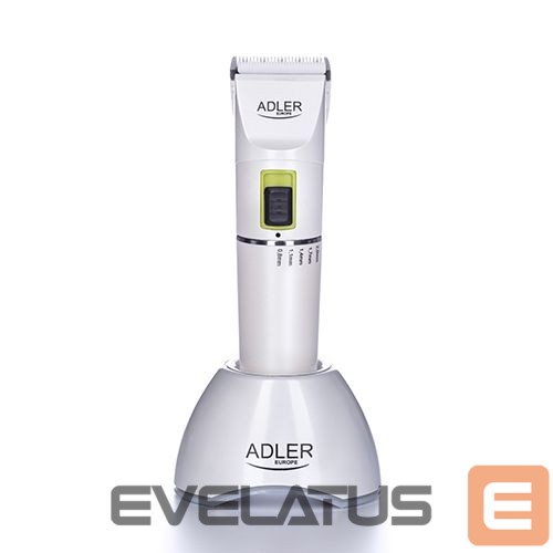 Juukselõikur Adler Hair clipper AD 2827 Cordless or corded, Number of length steps 4, White
