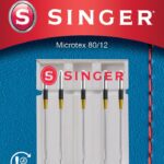 Aksesuāri un filtri Singer  Microtex Needle 80/12 5PK 
