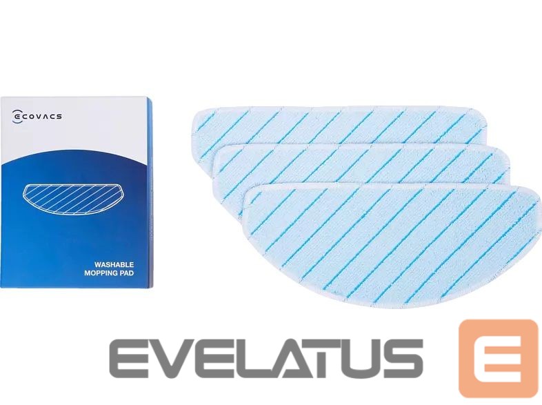 Tolmuimeja tarvik Ecovacs Washable Mopping Pad 3 pc(s), Blue, For DEEBOT T8/T9, OZMO Pro/OZMO Pro 2.0