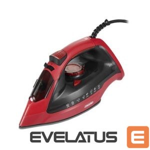 Lygintuvai Mesko  Iron MS 5031 Steam Iron, 2400 W, Continuous steam 40 g/min, Steam boost performance 70 g/min, Red/Black 