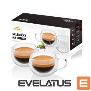 Other small household appliances ETA  Lungo cups 518091010 For coffee, 2 pc(s), Dishwasher proof, Glass 