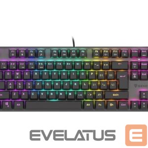 Computer keyboard Genesis  THOR 303 TKL, Mechanical Gaming Keyboard, RGB LED light, US, Black, Wired, USB Type-A 