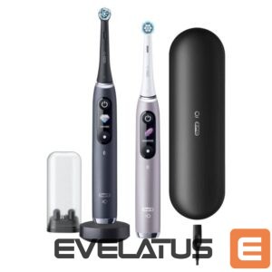 Hambahari Oral-B  Electric Toothbrush iO 9 Series Duo Rechargeable, For adults, Number of brush heads included 2, Black Onyx/Rose, Number of teeth brushing modes 7 