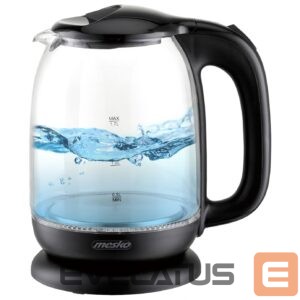 Veekeetja Mesko  Kettle MS 1302b Electric, 2200 W, 1.7 L, Glass, 360° rotational base, Black 