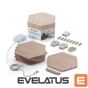 Server – muud tarvikud Nanoleaf  Elements Wood Look Hexagons Starter Kit (13 panels) 