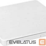 Server – muud tarvikud H.L Data Storage  Ultra Slim Portable DVD-Writer GP60NW60 Interface USB 2.0, DVD±R/RW, CD read speed 24 x, CD write speed 24 x, White, Desktop/Notebook 