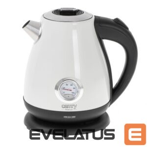 Tējkanna Camry  Kettle with a thermometer CR 1344 Electric, 2200 W, 1.7 L, Stainless steel, 360° rotational base, White 