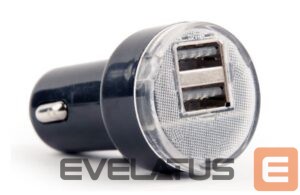 Kontroller EnerGenie  2-port USB car charger EG-U2C2A-CAR-02 Black, 2.1 A 