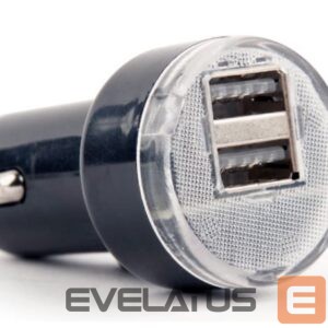 Controller EnerGenie  2-port USB car charger EG-U2C2A-CAR-02 Black, 2.1 A 