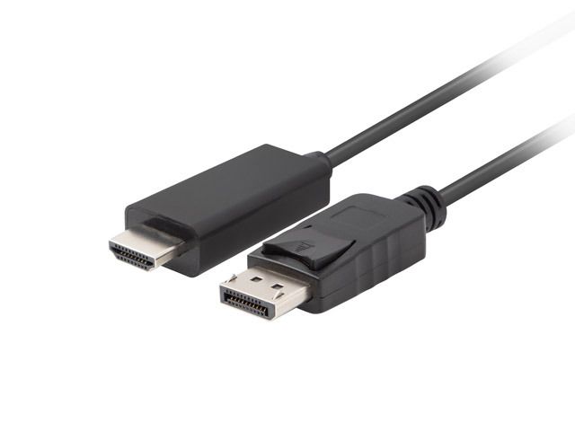 Monitori tarvik Lanberg DisplayPort to HDMI Cable CA-DPHD-11CC-0030-BK 5 m