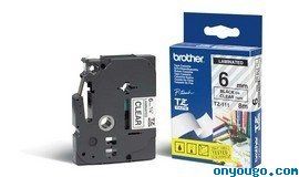 Printer accessories Brother  TZe-111 Laminated Tape Black on Clear, TZ, 8 m, 6 mm 
