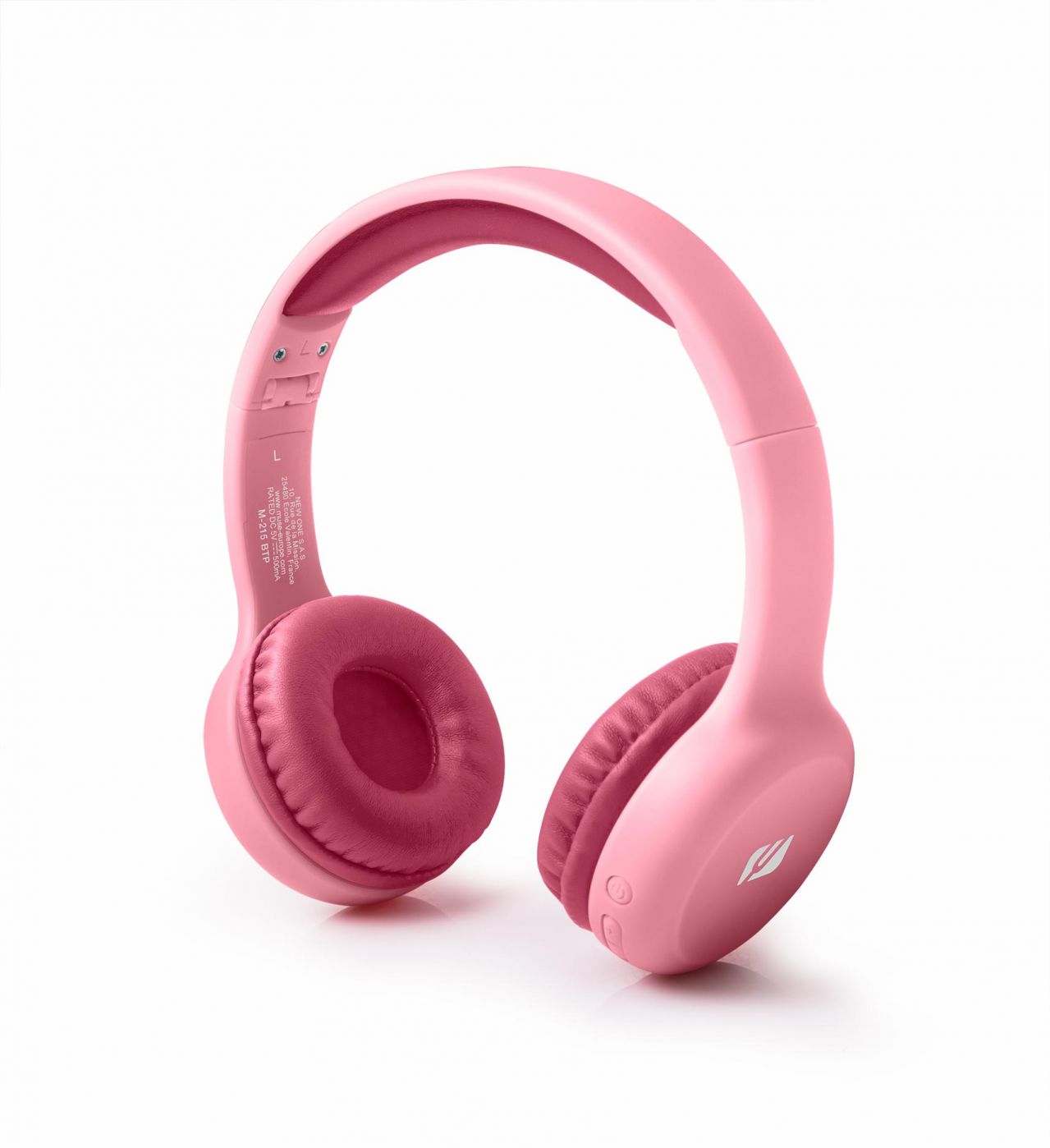 Kõrvaklapid Muse Bluetooth Stereo Kids Headphones M-215BTP Over-Ear, Wireless, Pink