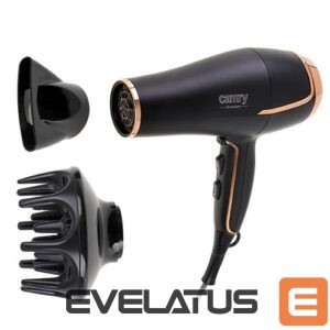 Tervishoid Camry  Hair Dryer CR 2255 2200 W, Number of temperature settings 3, Diffuser nozzle, Black 