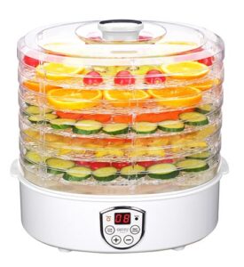 Muud väikesed kodumasinad Camry  Food Dehydrator CR 6659	 Power 240 W, Number of trays 5, Temperature control, Integrated timer, White 