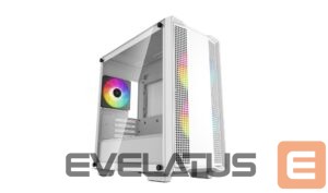 Computer case Deepcool  ARGB Micro-ATX CASE  CC360 White, Mini-ITX / Micro-ATX, 4, Power supply included No, 1x USB3.0, 1x USB2.0, 1x Audio, ABS+SPCC+Tempered Glass, 1×120mm 