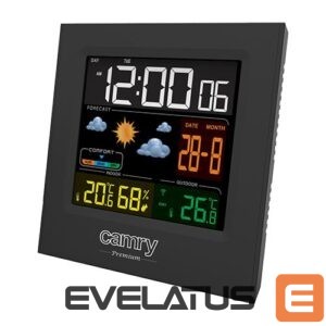 Cita mazā sadzīves tehnika Camry  Weather station CR 1166 Black, Date display 
