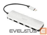 Kitas kompiuterio priedas Digitus  USB Type-C 4 port hub (USB 3.0) + PD 