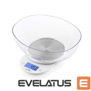 Kitchen scales ETA  Kitchen scale with a bowl 577090000 Mari Graduation 1 g Display type LCD White 