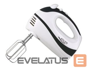 Maišytuvai ir maišytuvai Adler  Mixer AD 4205 b Hand Mixer 300 W Number of speeds 5 Turbo mode White/Black 