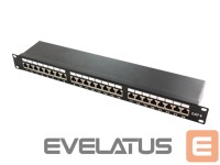 Computer components Logilink  LOGILINK NP0061 LOGILINK-  Patch Panel 19-mounting Cat.6A STP 24 ports, black 