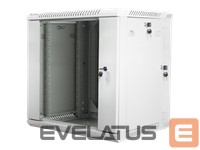 Computer components Lanberg  LANBERG WF02-6612-10S Lanberg wall-mounted double section rack 19 flat pack 12U/600x600mm grey 