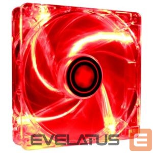 Cooler XILENCE  CASE FAN 120MM TRANSP 3PIN+4P/RED 12V XF046 