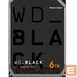 Kõvaketas HDD Western Digital  HDD||Black|6TB|SATA|128 MB|7200 rpm|3,5"|WD6004FZWX 