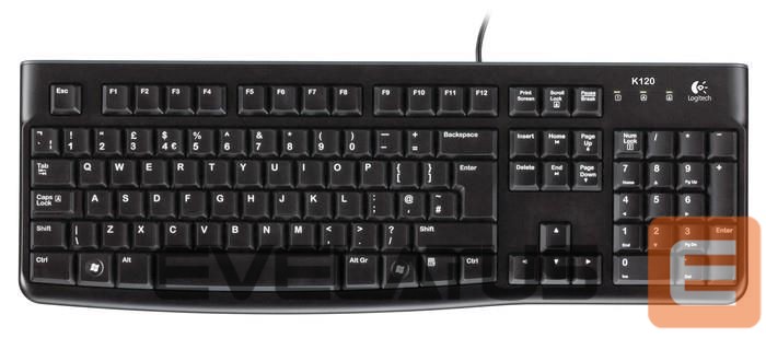 Arvuti klaviatuur Logitech KEYBOARD K120 USB US/920-002479