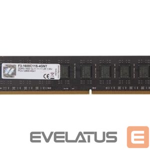 RAM DDR4 G.Skill  MEMORY DIMM 4GB PC12800 DDR3/F3-1600C11S-4GNT 