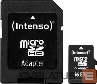 Other Computer Accessory Intenso MEMORY MICRO SDHC 16GB C10/W/ADAPTER 3413470