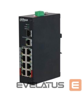 Commutator DAHUA  Switch||PFS3110-8ET-96-V2|PoE ports 8|96 Watts|DH-PFS3110-8ET-96-V2 