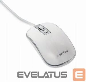Kompiuterio pelė Gembird  MOUSE USB OPTICAL WHITE/SILVER/MUS-4B-06-WS 