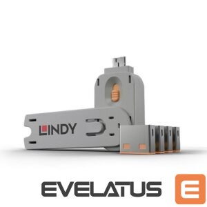 Modules and transceivers LINDY  USB PORT BLOCKER 4PACK/ORANGE 40453 