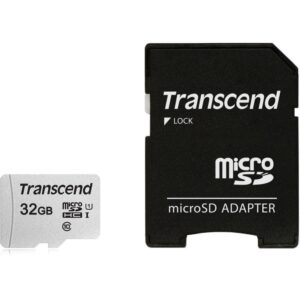 Other Computer Accessory Transcend  MEMORY MICRO SDHC 32GB W/ADAPT/C10 TS32GUSD300S-A 