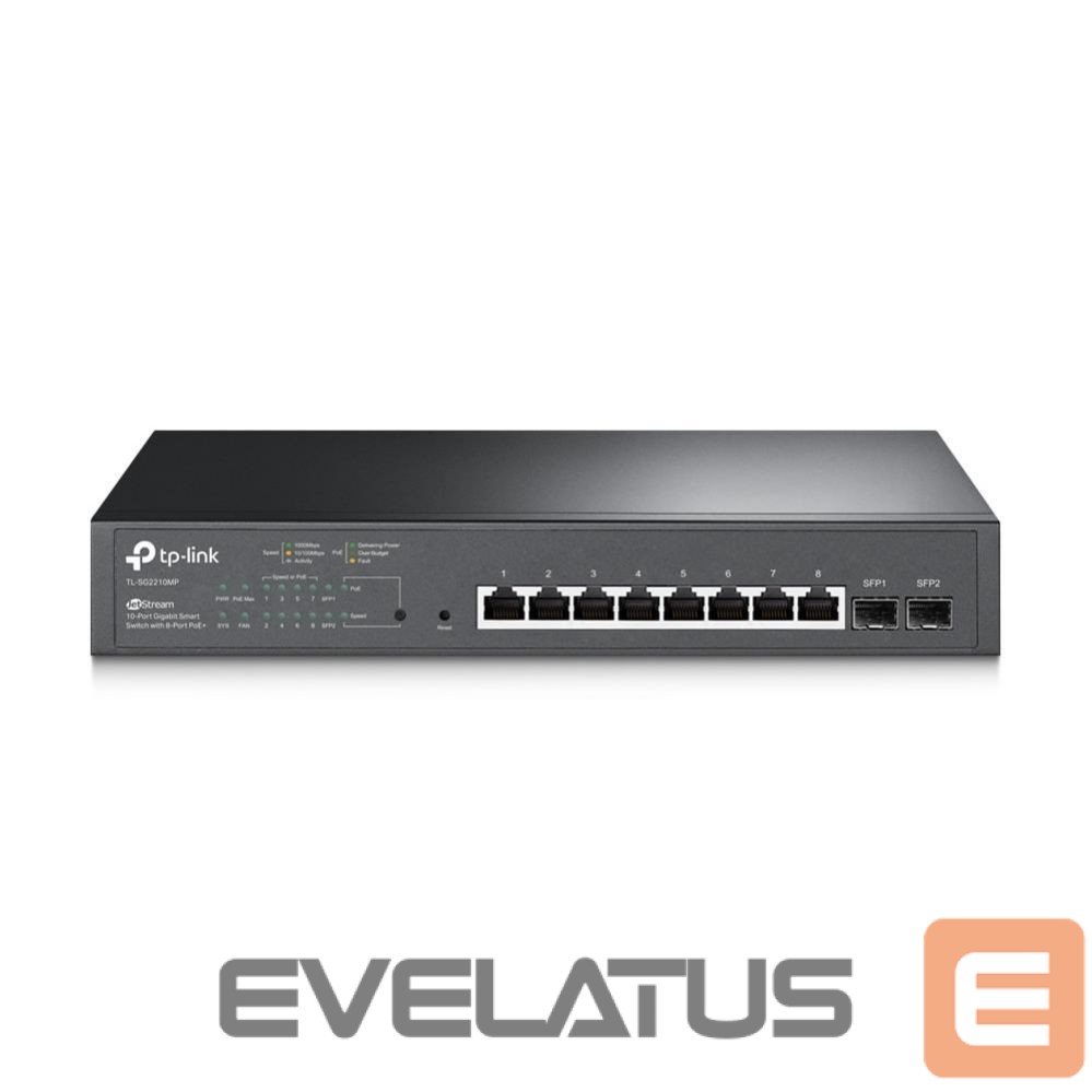 Võrgulülitid TP-Link Switch||TL-SG2210MP|PoE+ ports 8|150 Watts|TL-SG2210MP