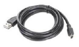 Kabelis Gembird  CABLE USB2 AM-MINI 1.8M BLACK/CCP-USB2-AM5P-6 
