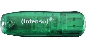 USB atmintinė Intenso  MEMORY DRIVE FLASH USB2 8GB/GREEN 3502460 